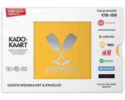 Kado+Kaart Proost - Cadeaubon - 50 euro + cadeau-envelop