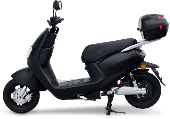 E-scooter - Retelli Benefico - 50 kilometer actieradius - zwart - Keuze uit: Brom/snor...