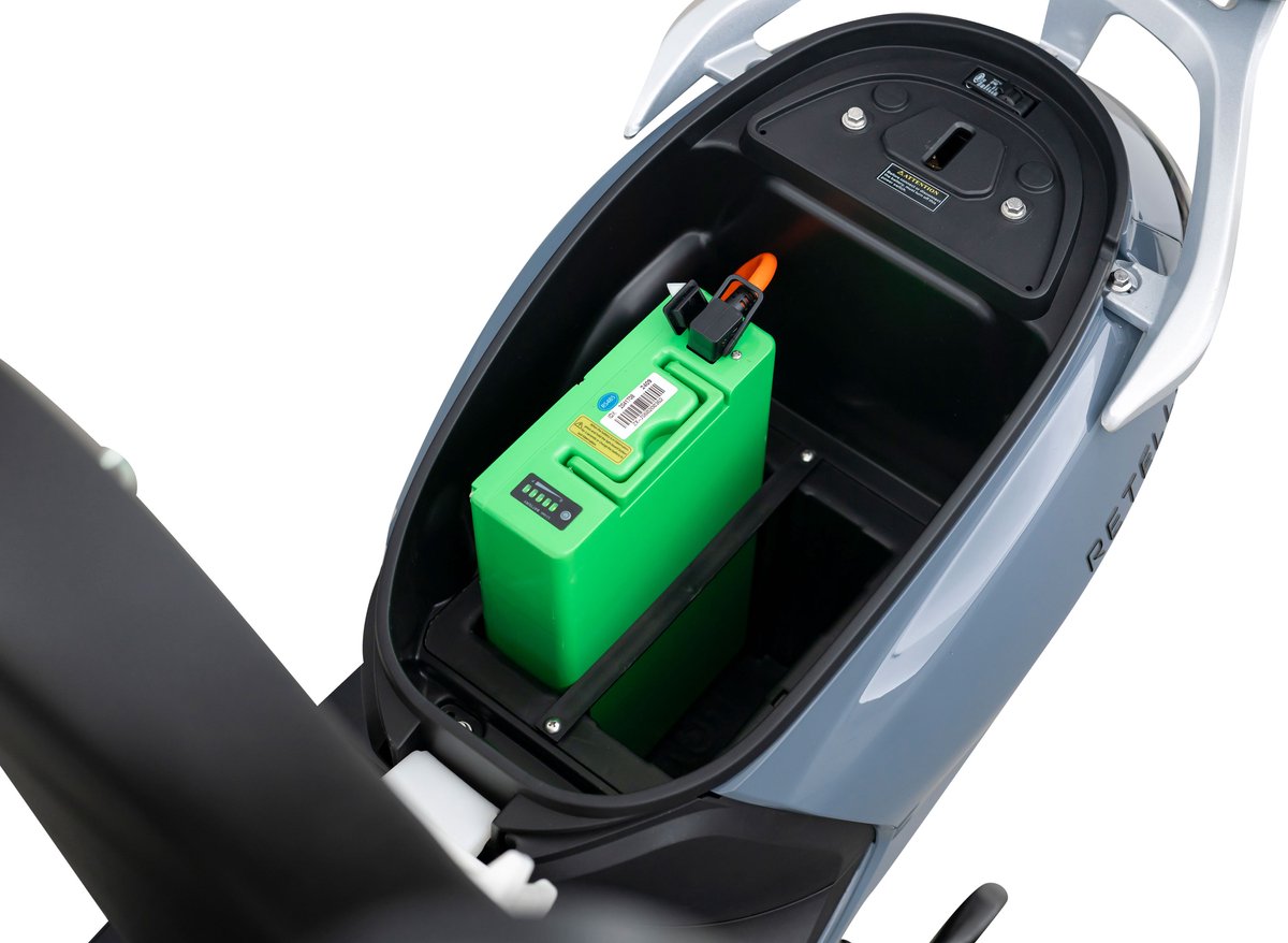 E-scooter - Retelli Benefico - 50 kilometer actieradius - zwart - Keuze uit: Brom/snor - incl. topkoffer - incl kenteken, tenaamstelling en rijklaar maken – foto 6