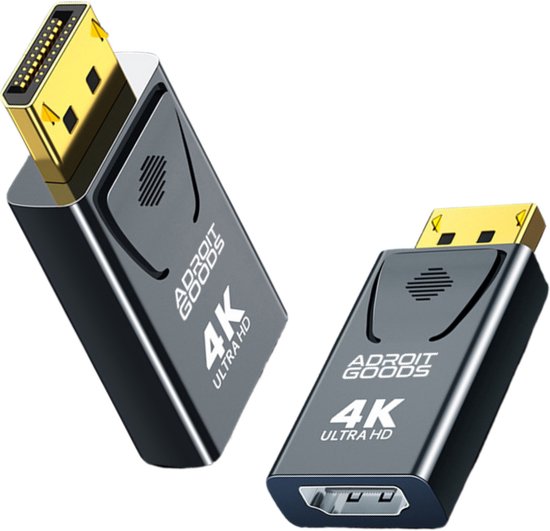 Adaptateur Displayport vers HDMI d'AdroitGoods - Zwart
