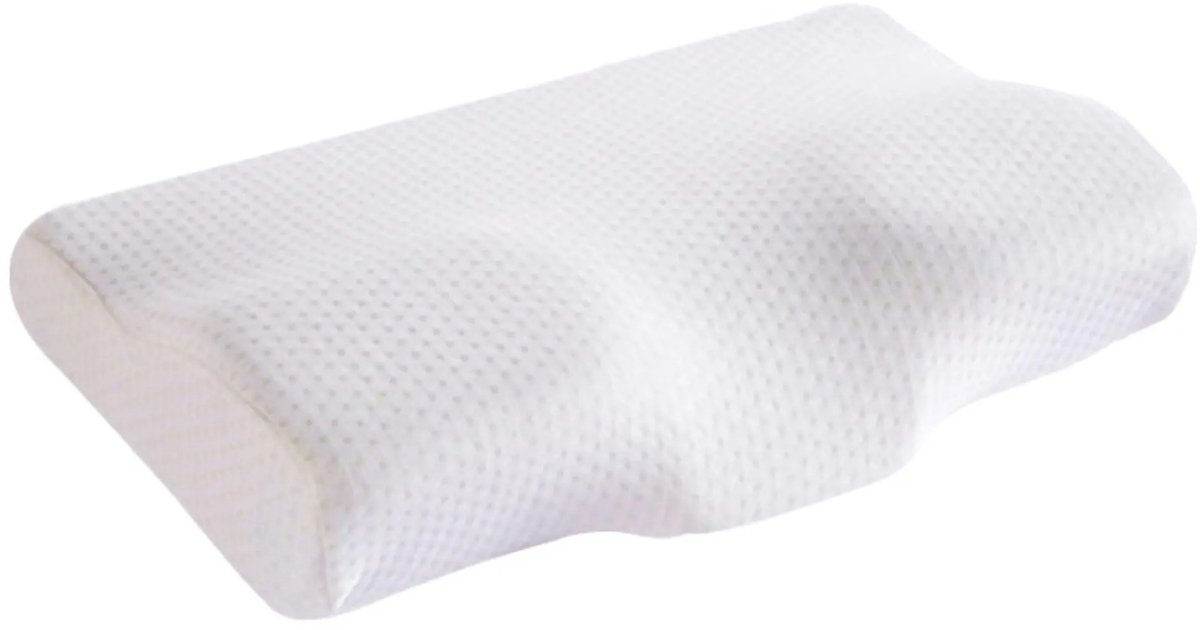 Orthopedisch Traagschuim Nek Kussen - Ergonomisch Kussen tegen Nekpijn - Anti Snurken - Langzaam Rebound Geheugenschuim - Memory Foam - Ademend & Ondersteunend - Voor Alle Slapers - 50 x 30 cm