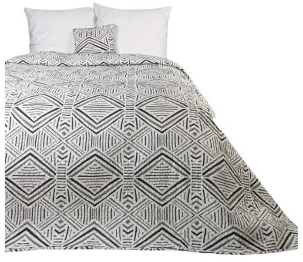 Bedrukt Bedsprei TARIK – 170x210 cm – Gewatteerd Microvezel – Met Bies