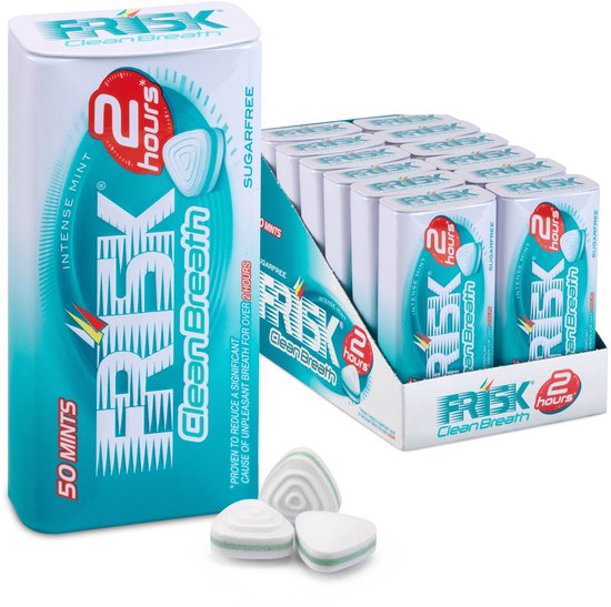 Frisk Clean Breath Menthe Intense 2H 50pcs 12 boîtes