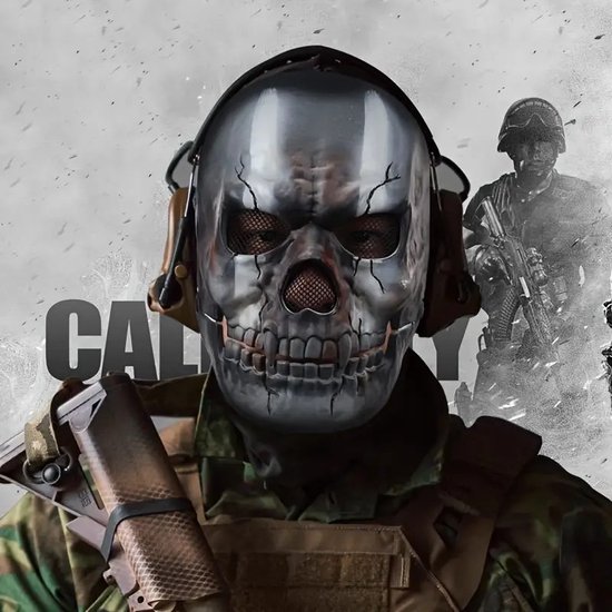 Call of Duty Masker - Ghost Masker - COD Gas Masker - Horror Masker | bol
