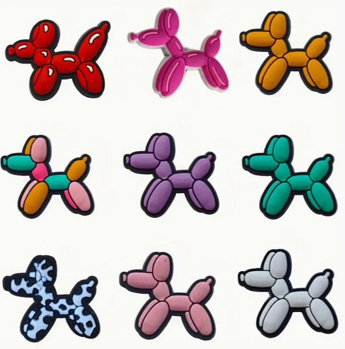 Schoen pins ballon hond - pins ballonhondjes - charms ballonhond - schoen pins - schoenbedels ook voor crocs