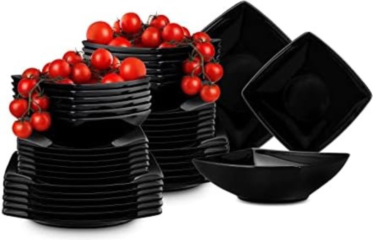 VELTRR® Serviesset 12 Persoons - Serviessets - Bordenset - Chique Bordenset - Porselein
