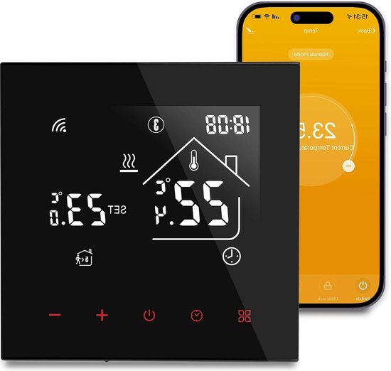 Wi-Fi Thermostaat - Serie 8000 Programmeerbare Touchscreen Thermostaat
