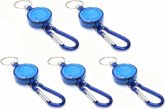 Set van 3 intrekbare sleutelhanger, intrekbare badgehouder