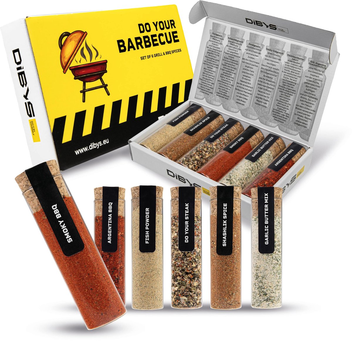 DIBYS SET MET KRUIDEN VOOR DE BBQ "DO YOUR BARBECUE" 218 G