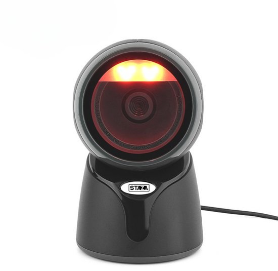 Barcode Scanner - Handsfree Desktop QR Code Scanner - 2D Barcode USB - Omnidirectioneel - Winkelscanner - Staza