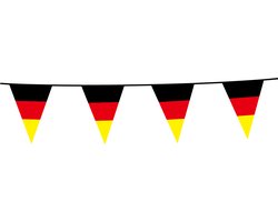 2x Vlaggenlijn Duitsland 10 Meter - Voetbal EK WK Landen Land Feest Versiering Decoratie