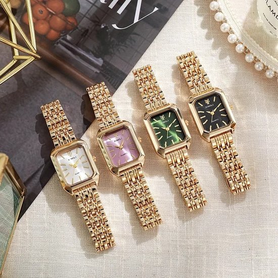 JewelryWe Horloge voor dames en heren, analoog, kwarts, 30 m, waterdicht, vierkant, siliconen band, casual horloge met rechthoekige wijzerplaat, Riemen JewelryWe Horloge voor dames en heren, analoog, kwarts, 30 m, waterdicht, vierkant, siliconen band, casual horloge met rechthoekige wijzerplaat, Riemen
