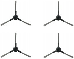 4 x Zijborstel compatibel met Dreame X30 Ultra/L10s Pro Ultra Heat/L10s Ultra Gen 2/Mova S10/E30 Ultra - Hoogwaardige vervanging