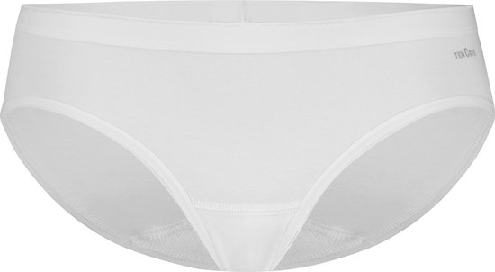 Witte dames bikini slip van Ten Cate met logo op de achterkant.