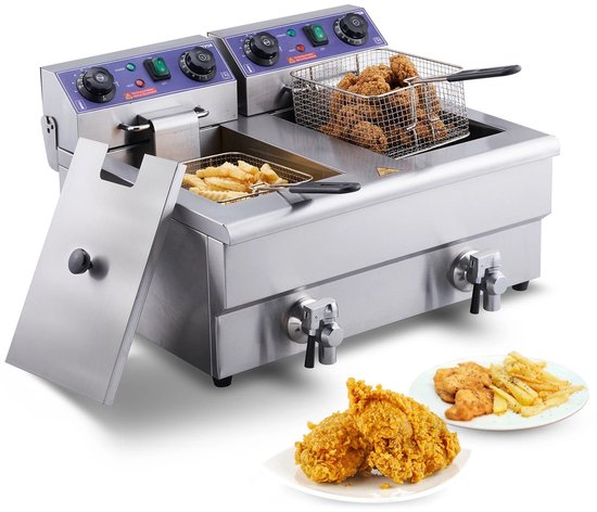 Friteuse électrique 2x 10 lit. sur meuble Speed Fryers PLUS - FSM-2V6E/N -Diamond