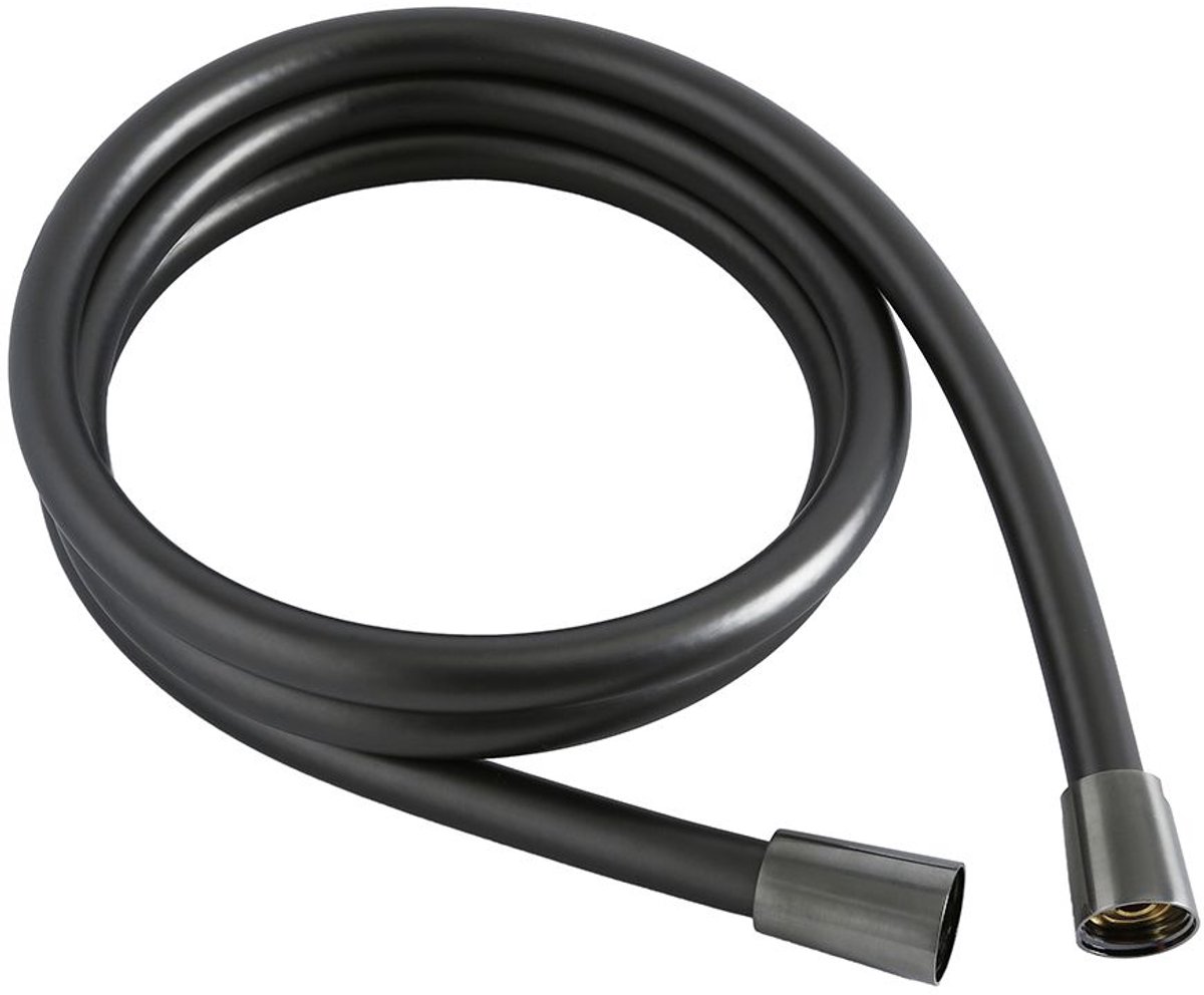Profielenloods - Doucheslang 1\2 x 1\2 gunmetal - lengte 1,50 meter