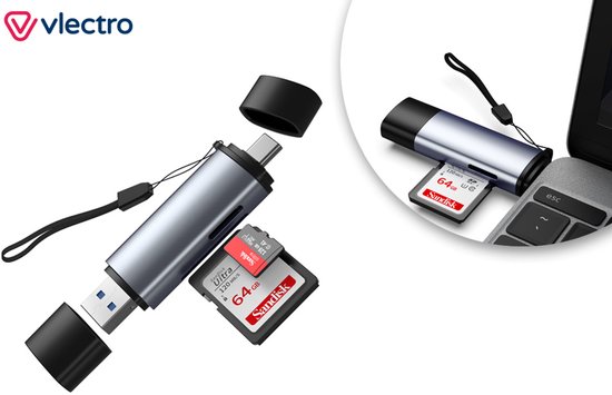 Lecteur De Carte SD Pour IPhone, Lecteur De Carte SD 2 En 1 Lightning Usb C Pour Iphone 15 Lecteur De Carte Memoire De Type C Lecteur De Carte Memoire D Appareil Photo Lecteur De Carte