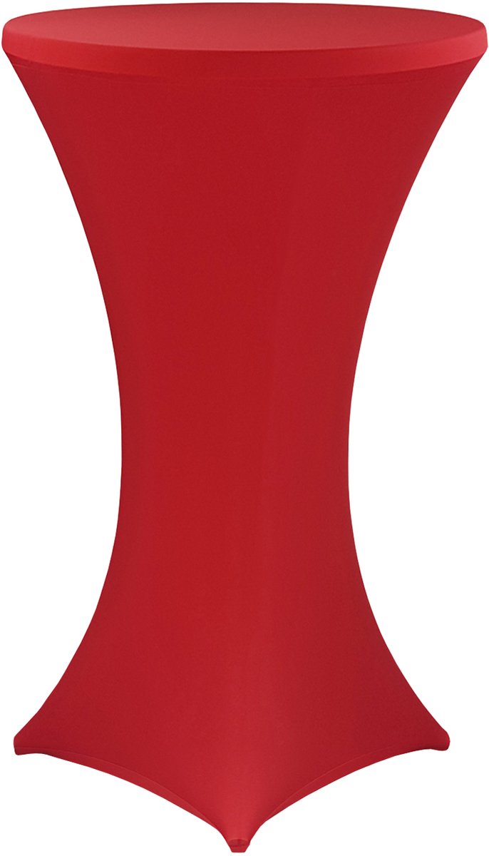 NYVI Sta-tafelhoes NYVIGala Rood Ø 70-75 cm - Elastische premium stretchhoezen voor standaard bistro- & statafels - Rekbare tafelbekleding