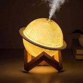 Bol.com Luchtbevochtigers-3D Maan LED-nachtlampje-Aroma diffuser luchtbevochtiger-Decoratielamp-Creatieve geschenken-Geschikt vo... aanbieding