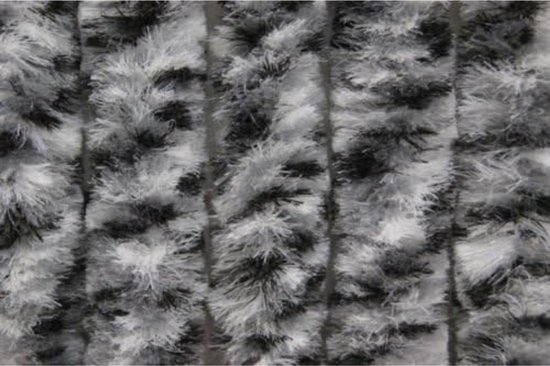 ApexArte® Vliegengordijn Kattenstaart - Hordeur - Vliegengordijn - Zwart met Grijs — afbeelding 2