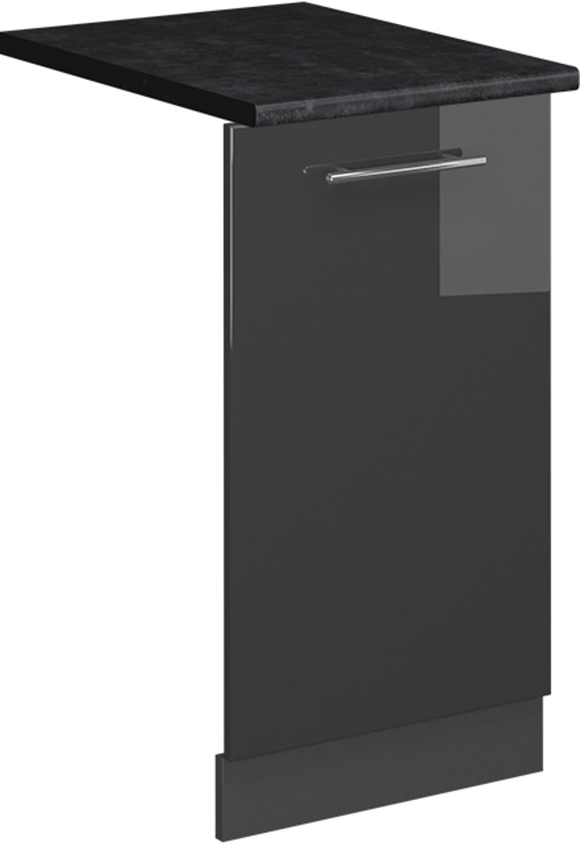 Vicco Fame-Line Vaatwasserfrontpaneel – 45 cm, WB Antraciet Antraciet Hoogglans