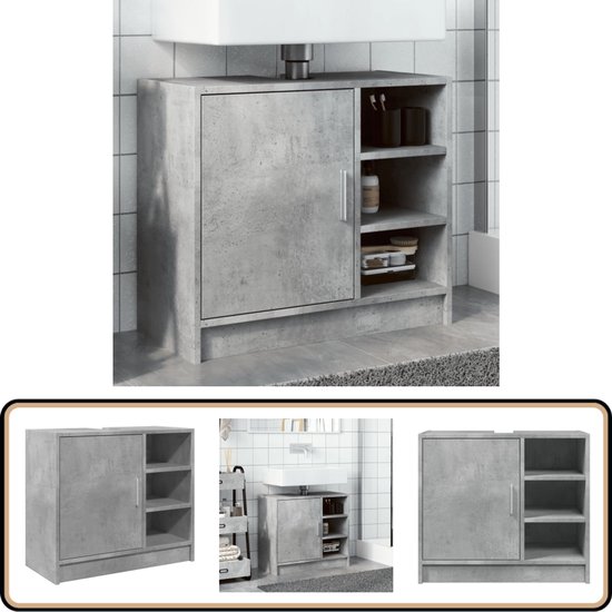 vidaXL Wasmachinekast 70,5x71,5x91,5 cm betongrijs, waskast, washok kast, badkamerkast, wasruimtekast, badkamer kast, badkamer opbergkast vidaXL Wasmachinekast 70,5x71,5x91,5 cm betongrijs, waskast, washok kast, badkamerkast, wasruimtekast, badkamer kast, badkamer opbergkast