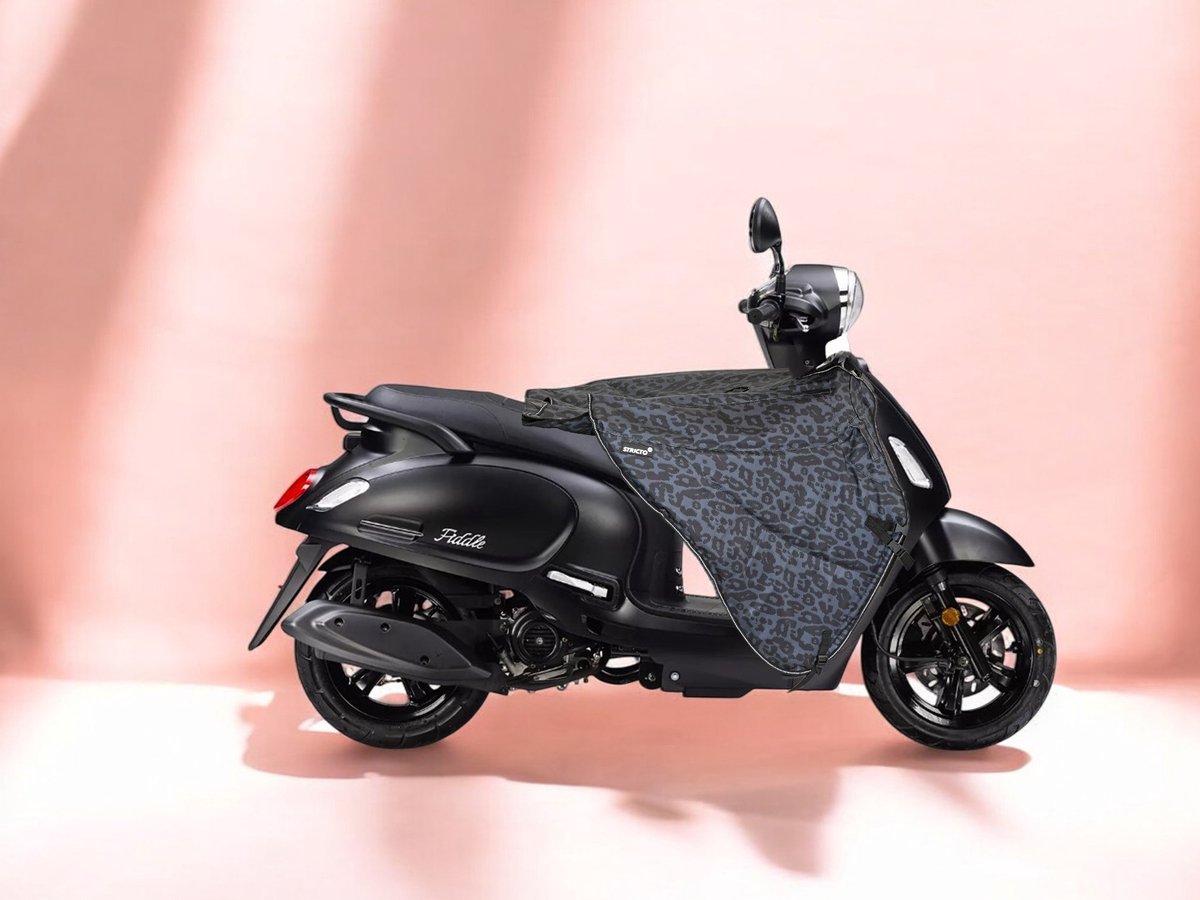 SAMPLE SALE - Stricto Premium A++++ Leopard Grey Scooter Beenkleed – La Souris, Santini, BTC, AGM, GTS & IVA – Waterdicht & Winddicht – Beenwarmer – Beschermingsniveau A++++