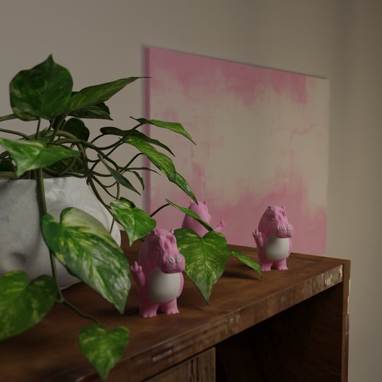 Klein Canard Doigt d'honneur – Mini Statuette 3D amusante imprimée – Décoration de bureau unique, cadeau hilarant pour les amis, les enterrements de vie de garçon ou la décoration intérieure