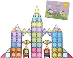 foto van Gladi Tiles 100 Stuks - Magnetisch Speelgoed  (pastel of gewoon)
