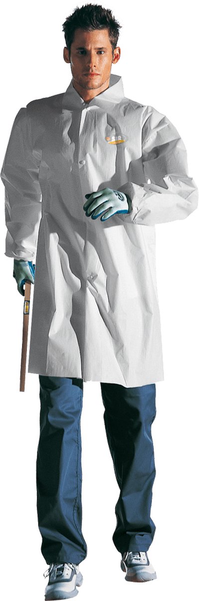 SIR SAFETY CHEMFOR Stof Werkjas HEREN Veiligheidsjas Wit - Antistatisch - Sluiting Met Drukknopen