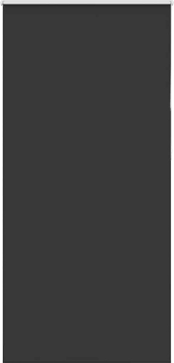 vidaXL - Rolgordijn - verduisterend - 110x210 - cm - stofbreedte - 105,7 - cm - zwart
