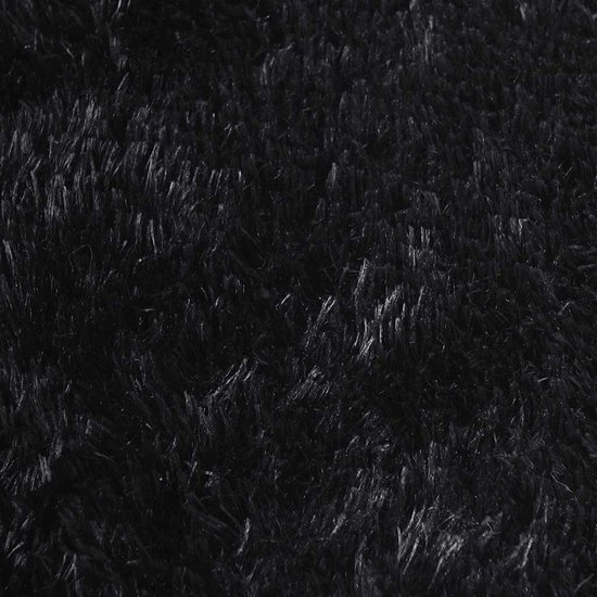 vidaXL - Tapis à poils longs - NAVARRA - 200x290 - cm - polyester - noir