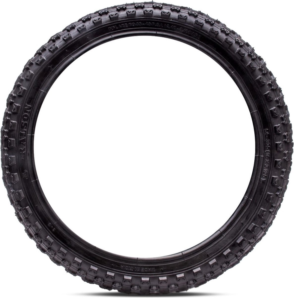 sun baby Buitenband voor kinderfietsen 14 inch Zwart - 14 x 2.125 (54-254), hoogwaardig rubber, unidirectioneel