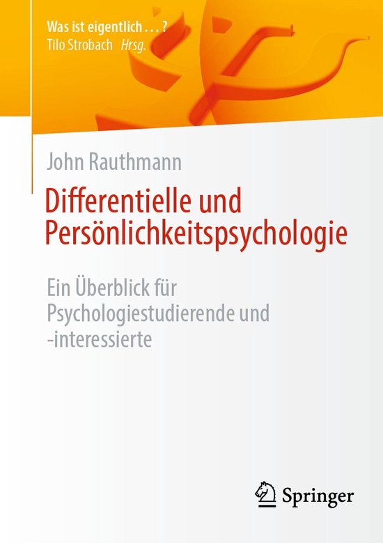 Was ist eigentlich …? - Differentielle und Persönlichkeit ... - cover