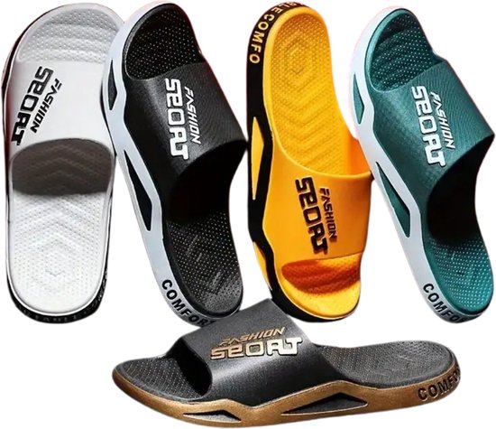 Chaussons de bain Bovista Femme & Homme - Confortable - Tongs - Sauna - Été - Vert - Taille 44