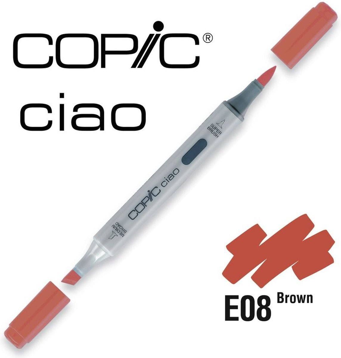 Copic Ciao Marker E08 Brown