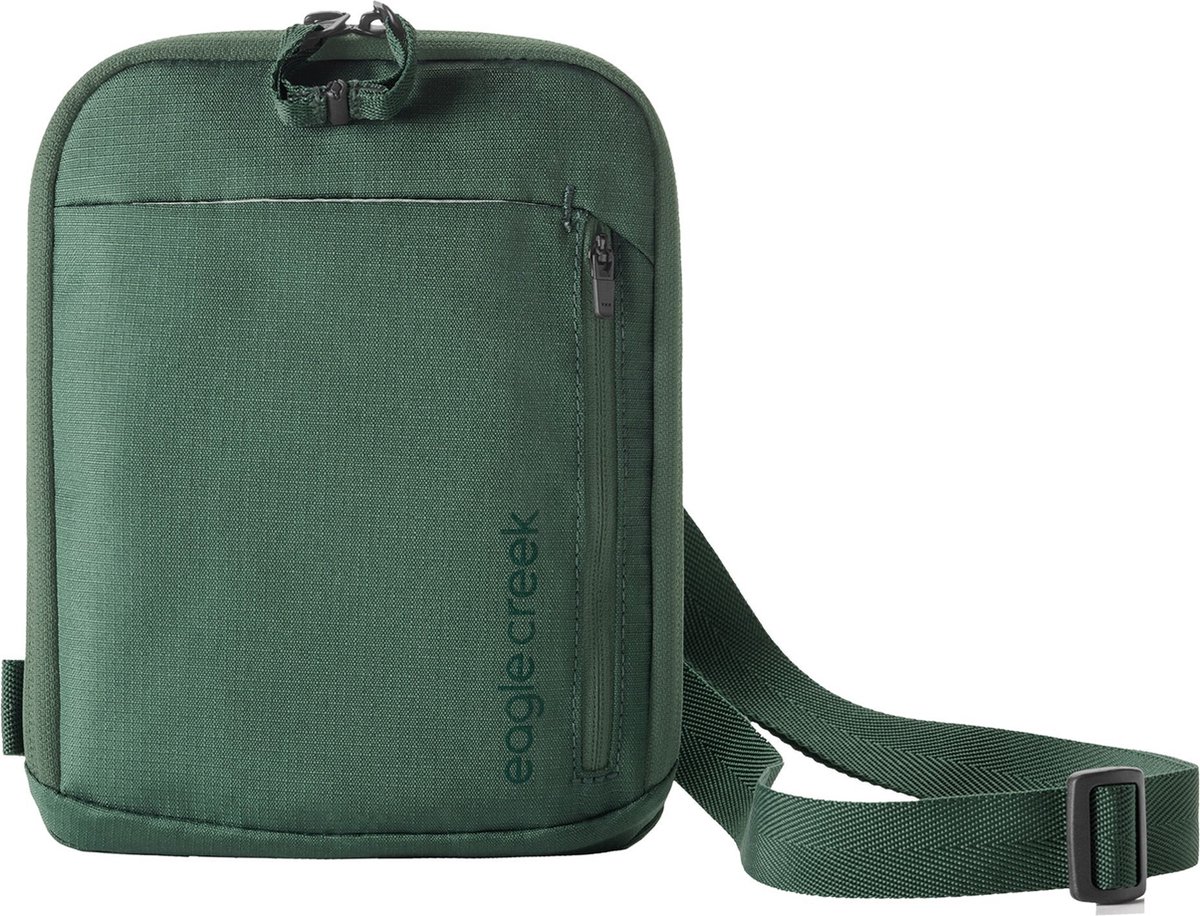 eagle creek Schoudertas Gordeltas Stash RFID Crossbody Bag Grass Green Donkergroen