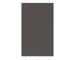 vidaXL - Plissé - rolgordijn - 115x200cm - stofbreedte - 114,4cm - polyester - zwart