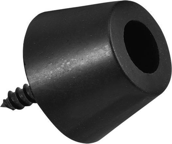 QUARKZMAN 8 stuks rubberen voetjes, 15 mm H x 19 mm B ronde pads met