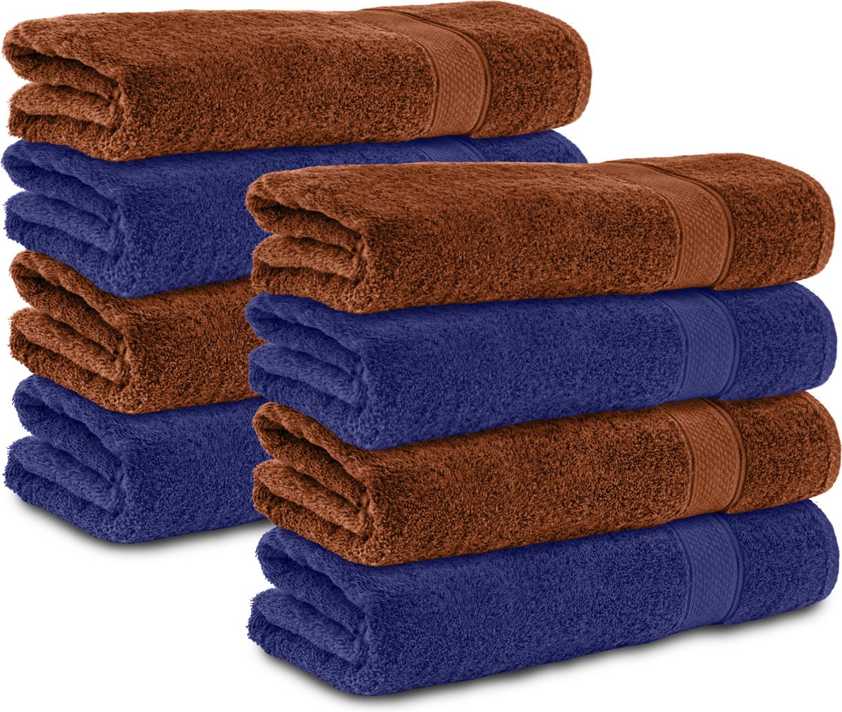 Komfortec 8x Handdoek 50x100 - 100% Katoen – Handdoekenset - Zacht