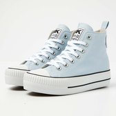 British Knights - Kaya Mid Dames Sneakers Hoog - Maat 39 - Blauw - Katoen - Vrouwen Schoenen