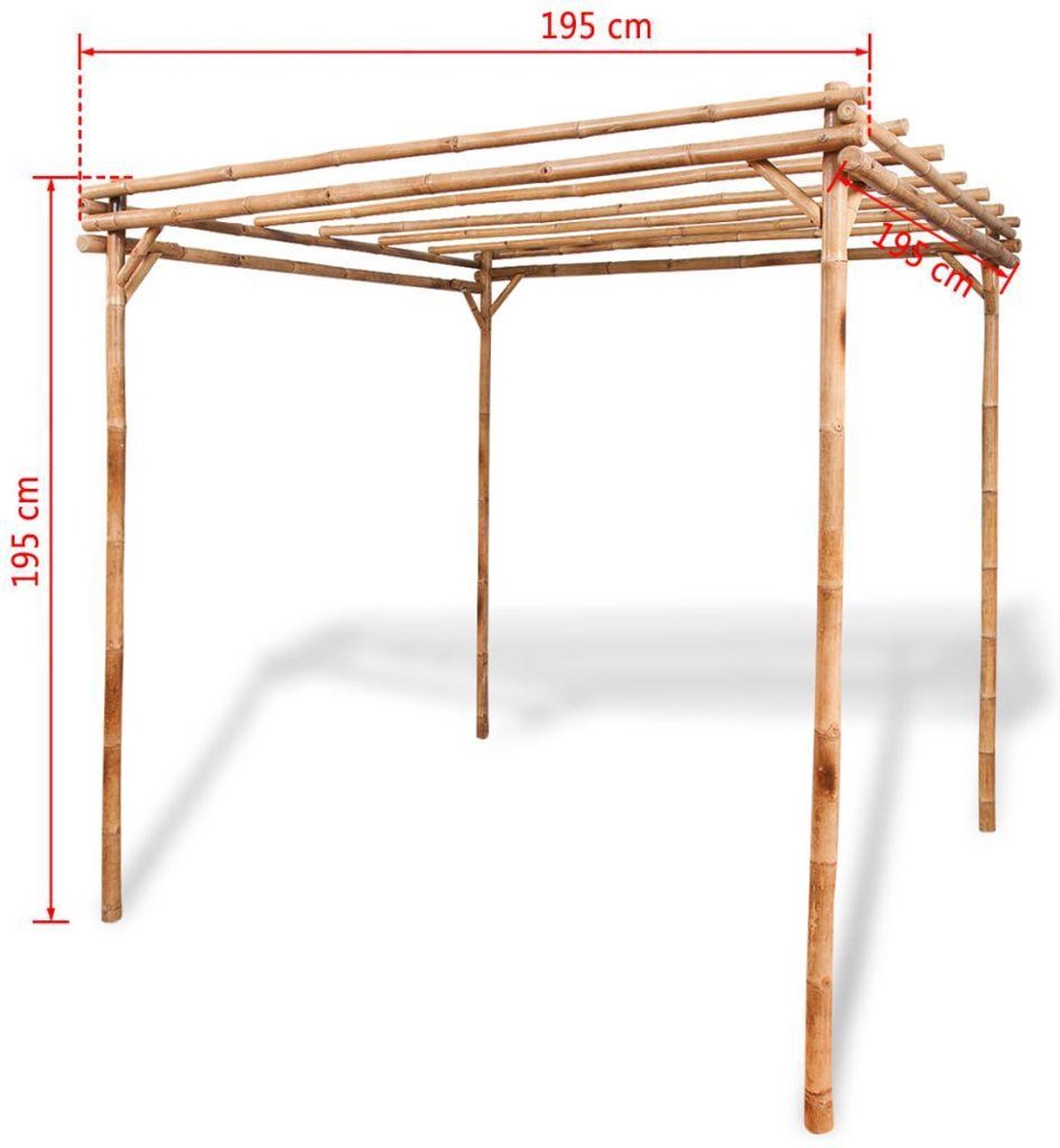 Groen Geïmpregneerde Rozenboog VidaXL Houten Rozenboog - 150x50x210 Cm, Groen Geïmpregneerd Grenenhout, Voor Klimplanten En Tuindecoratie Pergola 3x3