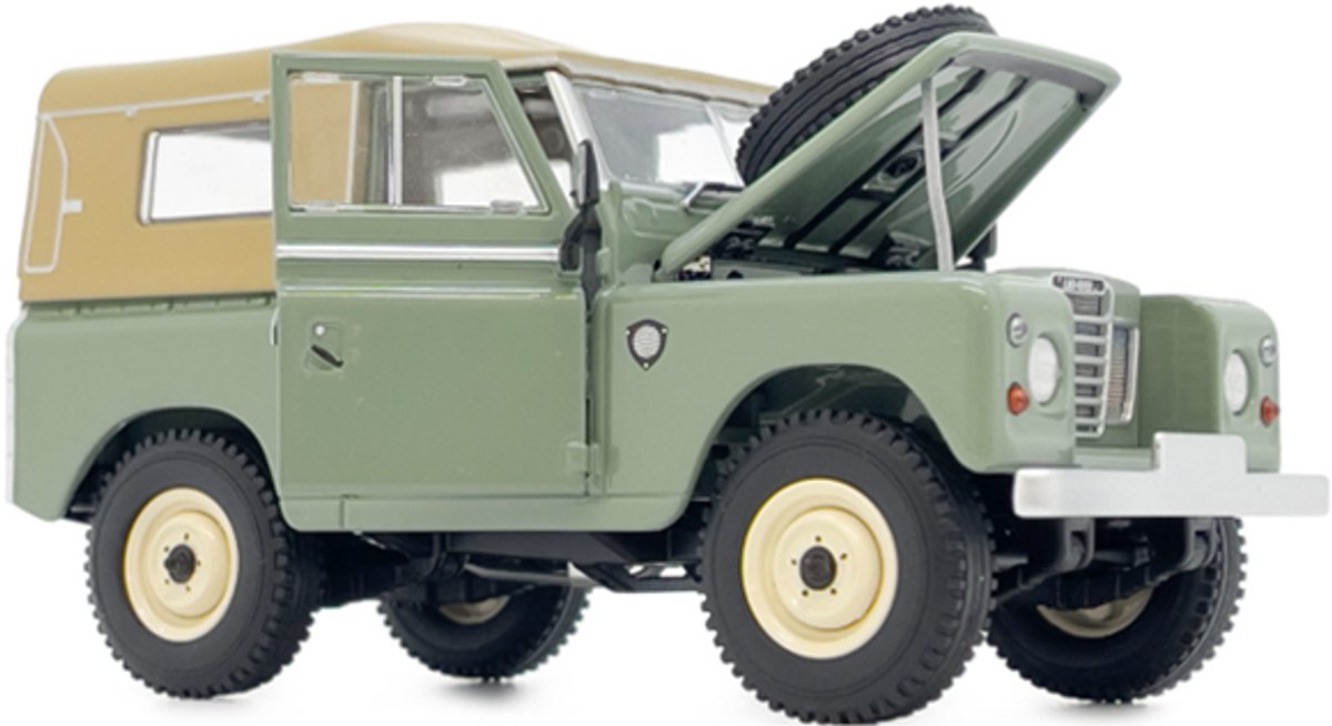 MarGe Models Landrover Series 3 88 softtop atlantic green, schaal 1:32