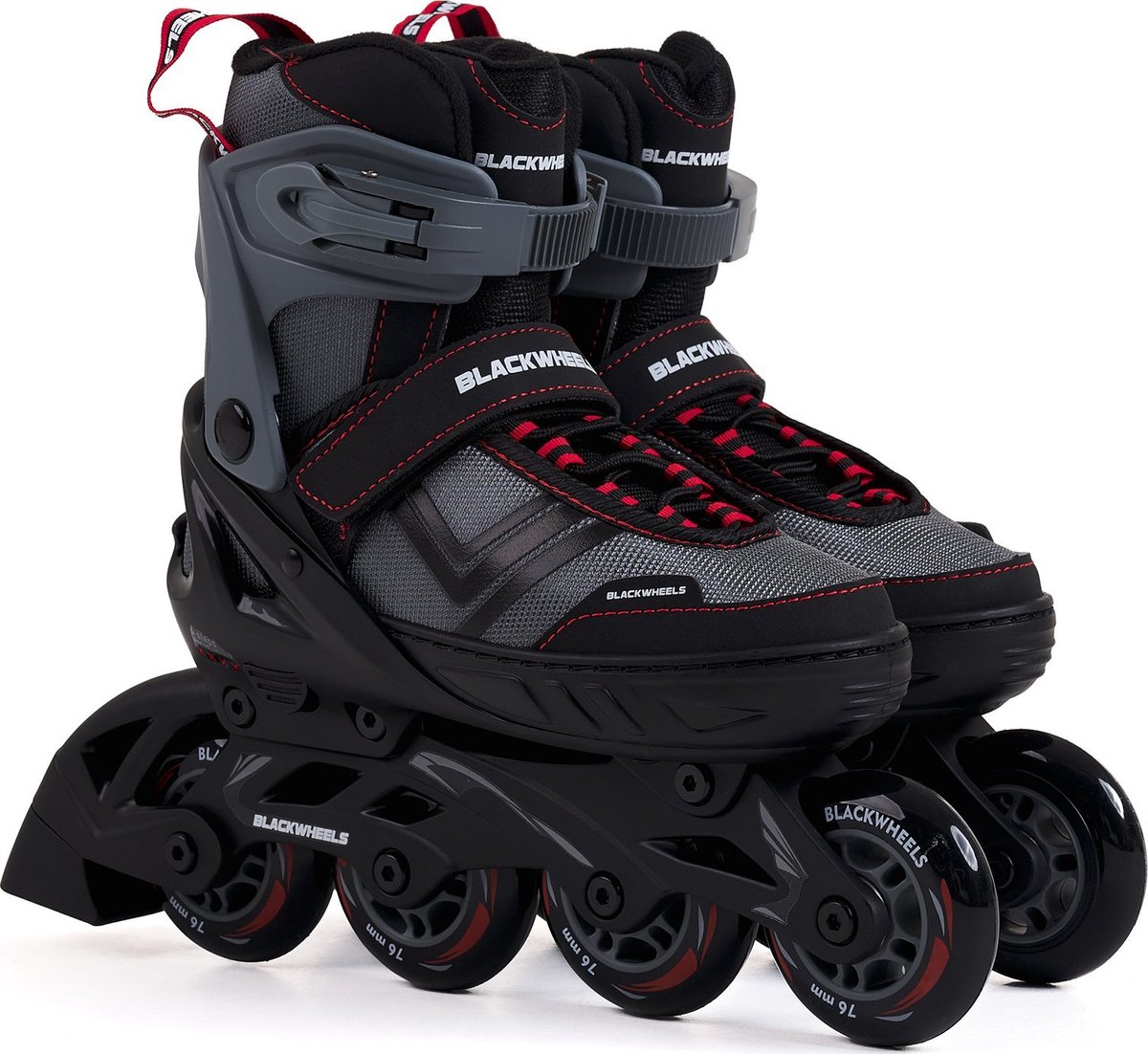 BLACKWHEELS Playful Skeelers Inline Skates Skeelers jongens Verstelbaar Zwart
