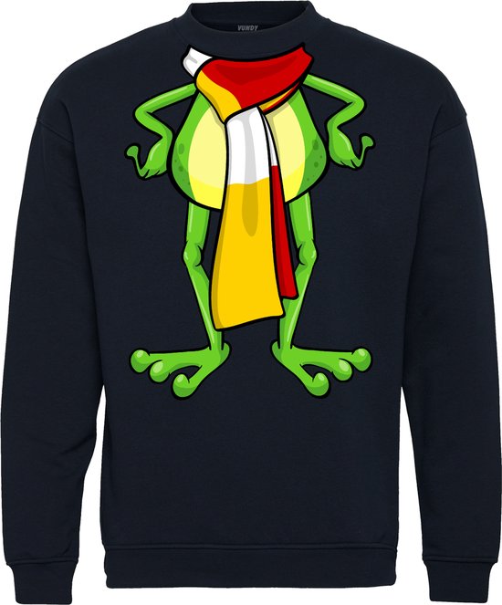 Sweater Oeteldonk Kikker 2.0 | Carnavalskleding | Foute Party | Navy | maat XXL