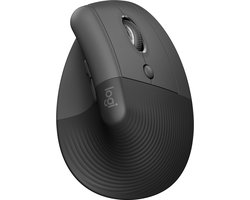 Logitech Lift - Verticale ergonomische muis - Rechtshandig - Donkergrijs