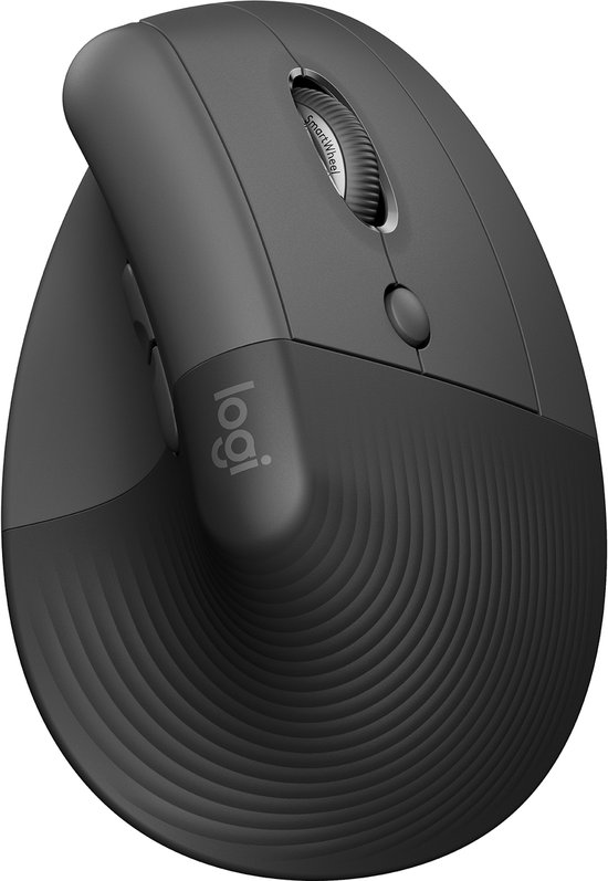Logitech Lift - Verticale ergonomische muis - Rechtshandig - Donkergrijs