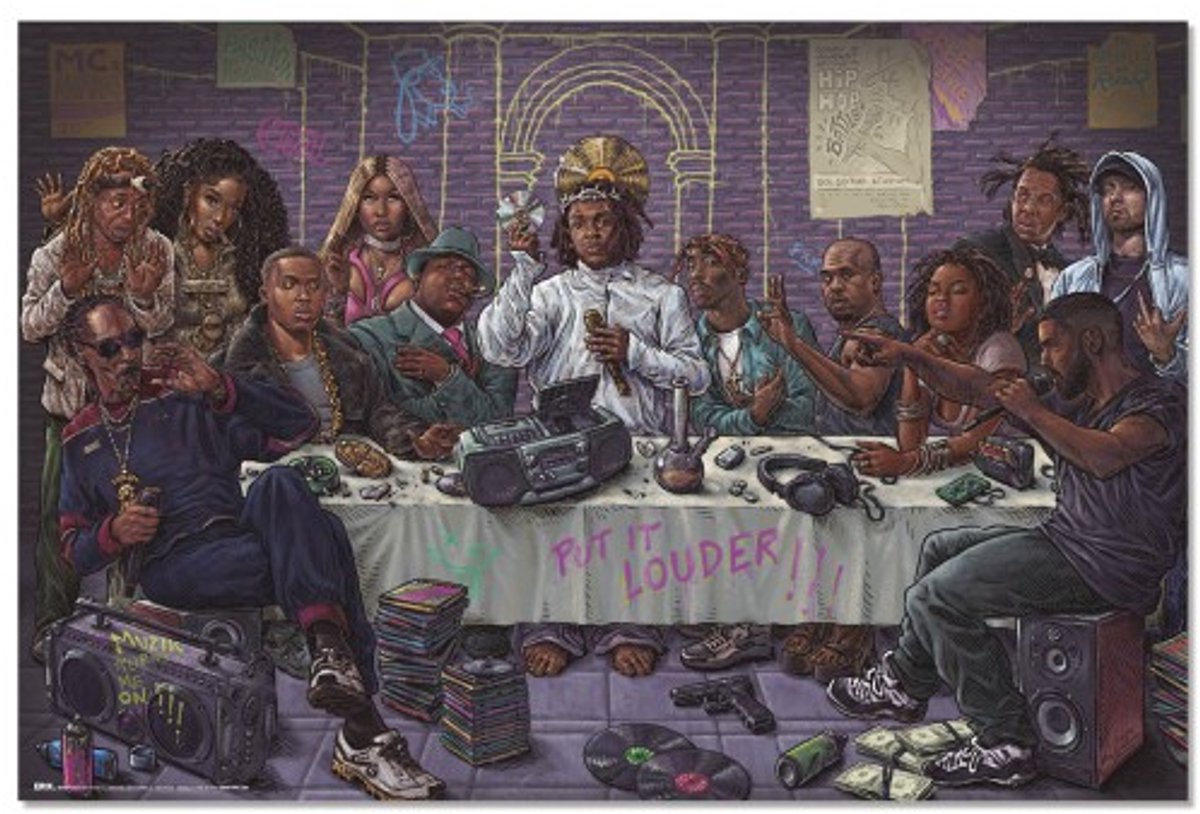 Grupo Erik Hip Hop poster - Laatste avondmaal - muziek - 61 x 91.5 cm multi