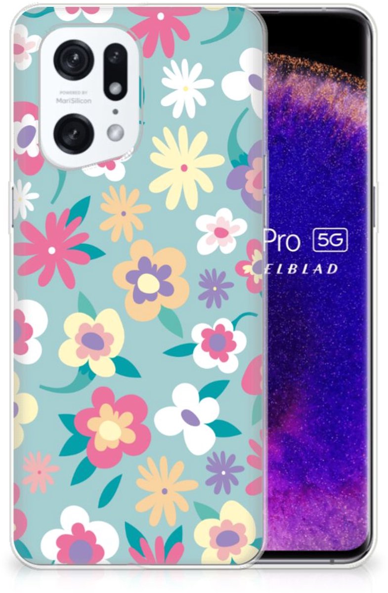 OPPO Find X5 Pro TPU Case Flower Power