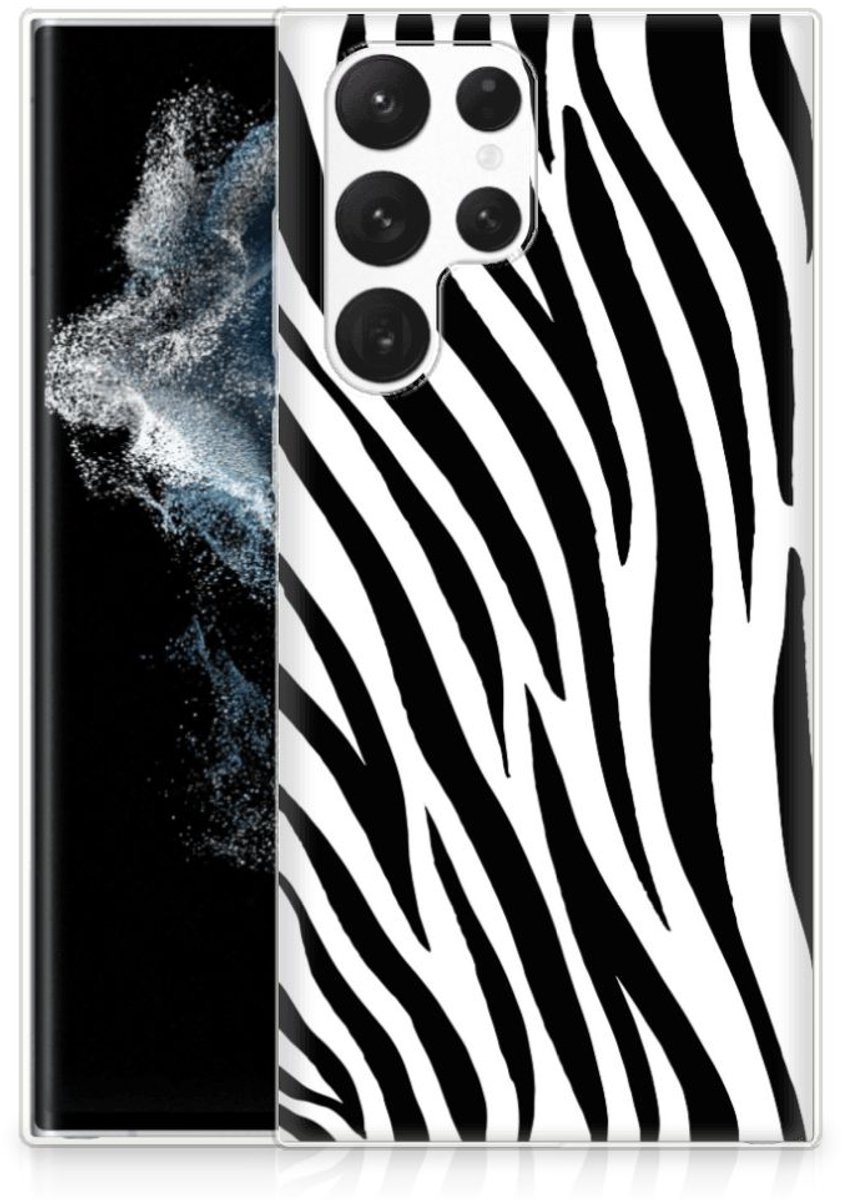 Samsung Galaxy S22 Ultra TPU Hoesje Zebra